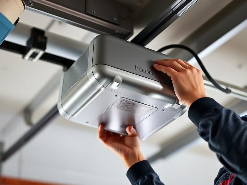 Professional garage door opener installation by certified technician